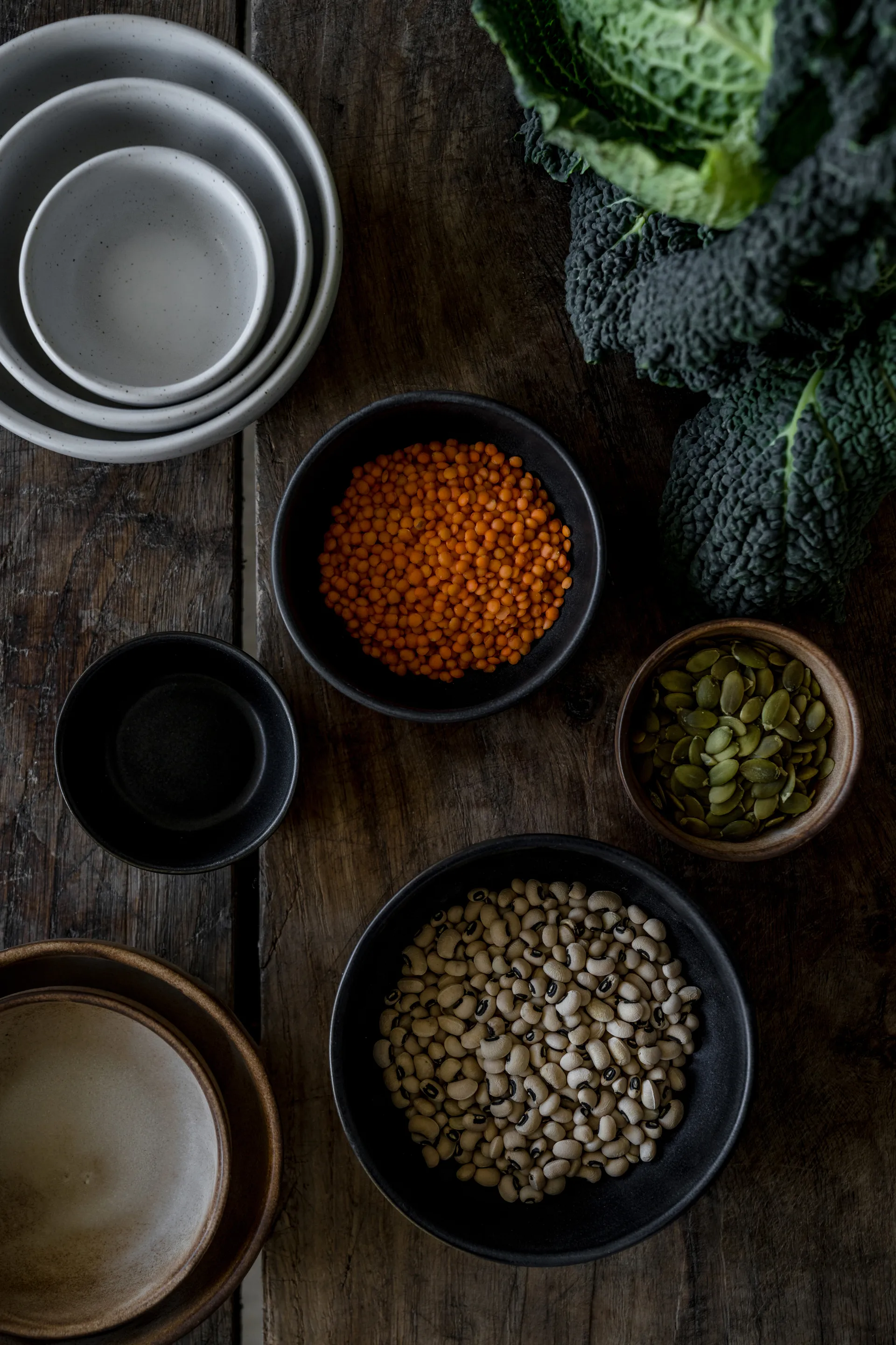 Miska Ernst, Matowa czerń-naturalny dno, Ø8 cm ERNST