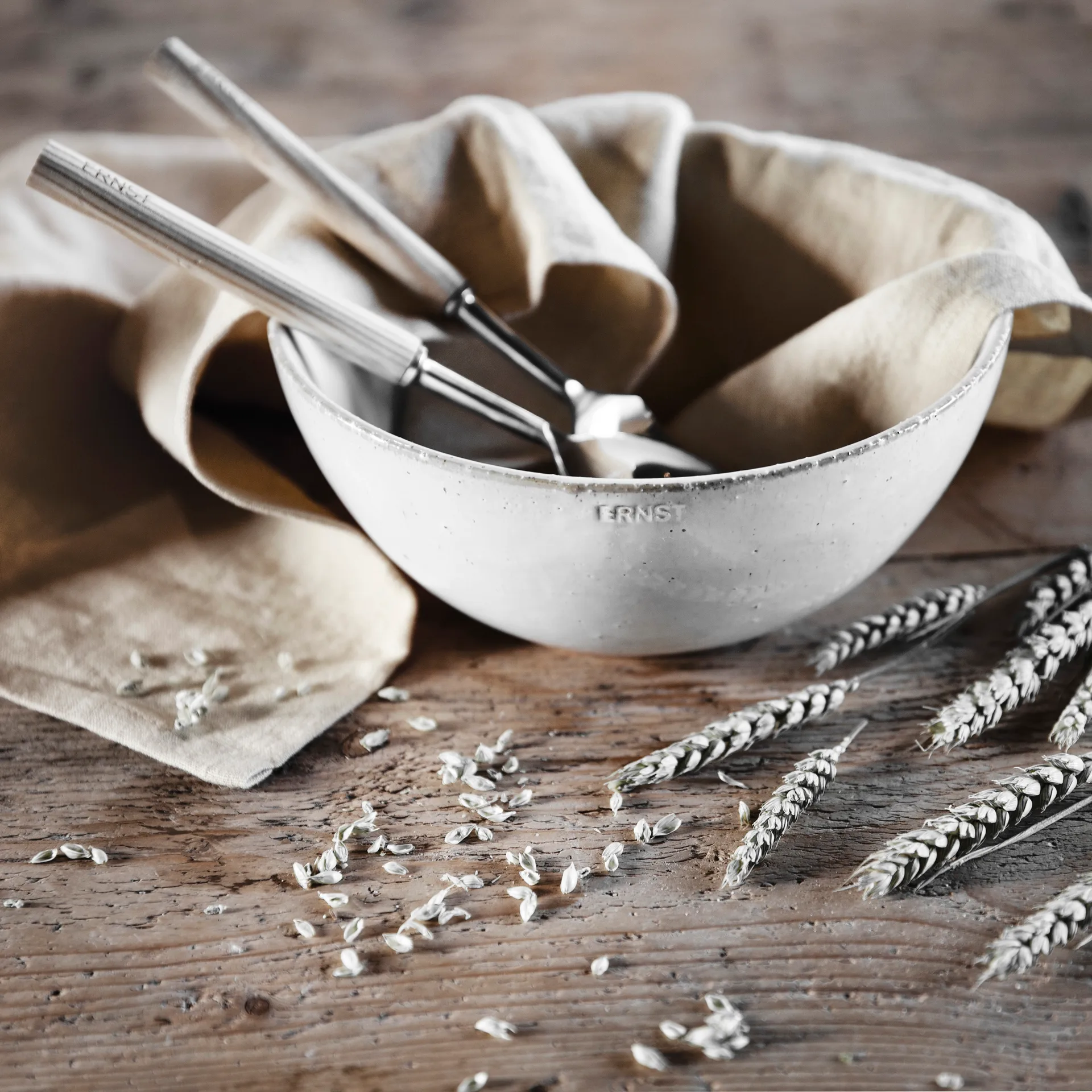 Miska Ernst w kolorze ceramicznej bieli, Ø17 cm ERNST