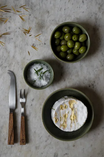 Miska Ernst - Zielona - naturalne dno, Ø11 cm - ERNST