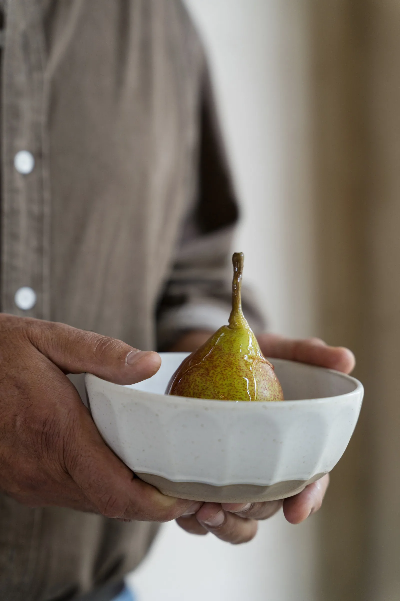 Miska kamionkowa Ernst, Biała - natural, Ø16 cm ERNST