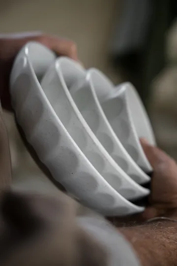 Miska kamionkowa Ernst - Biała - natural, Ø20 cm - ERNST