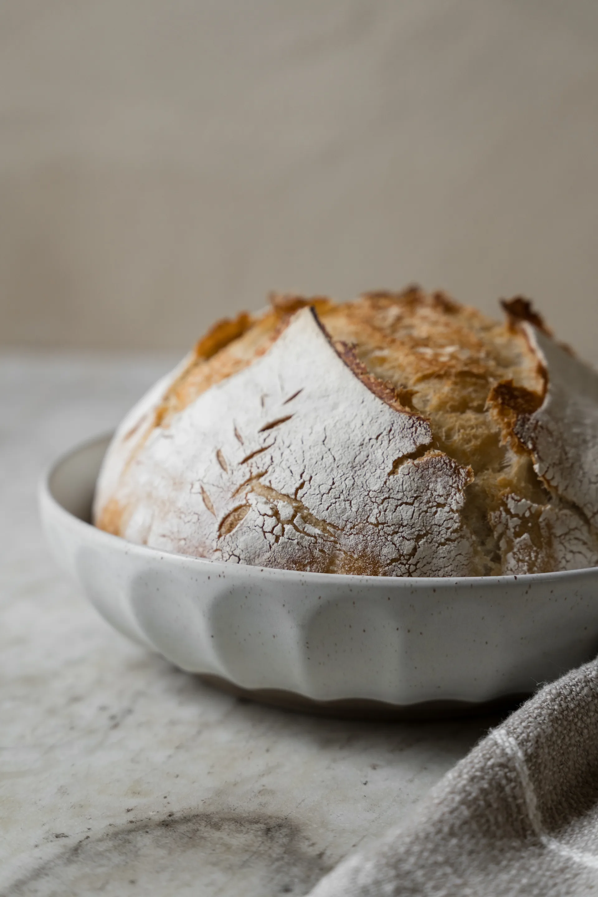 Miska kamionkowa Ernst, Biała - natural, Ø24 cm ERNST