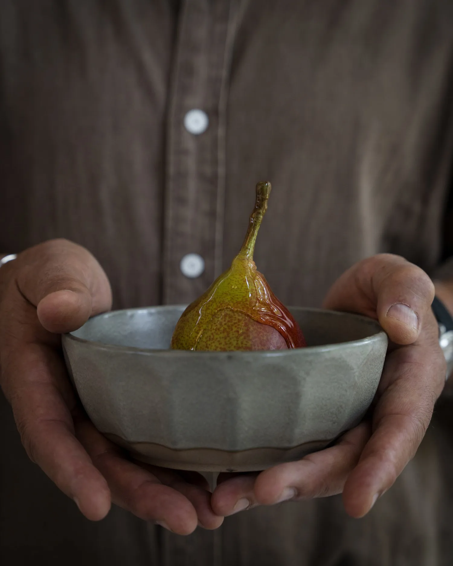 Miska kamionkowa Ernst, Szara-natural, Ø16 cm ERNST