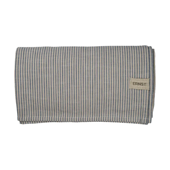 Obrus Ernst, wąskie paski 145x300 cm - Niebiesko-biały - ERNST