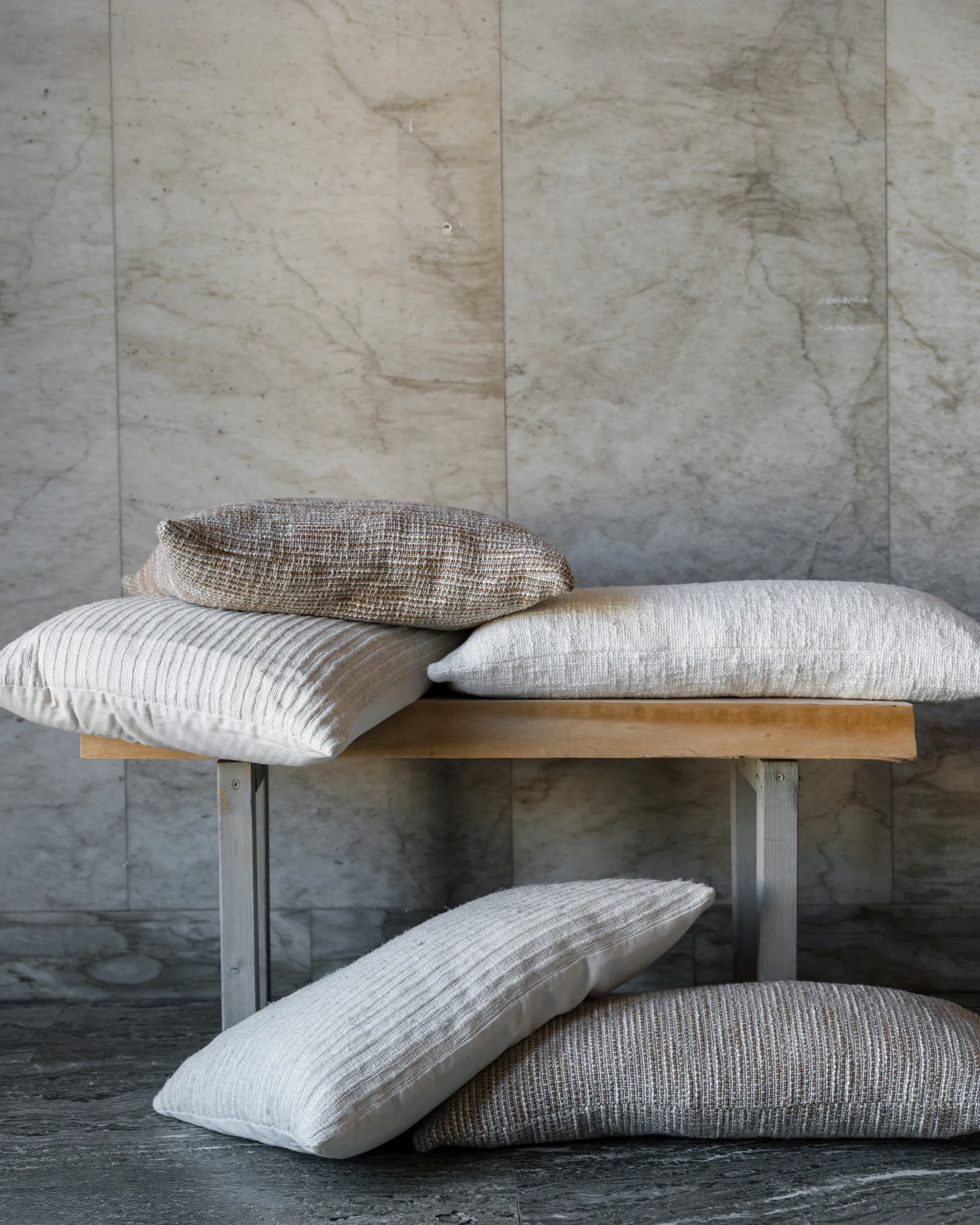 Poszewka na poduszkę Ernst z fakturą, Natural, 50x50 cm ERNST