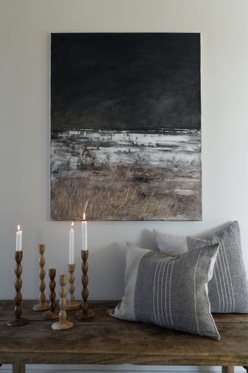 Poszewka półlniana Ernst 40x60 cm - Szaro-naturalny - ERNST