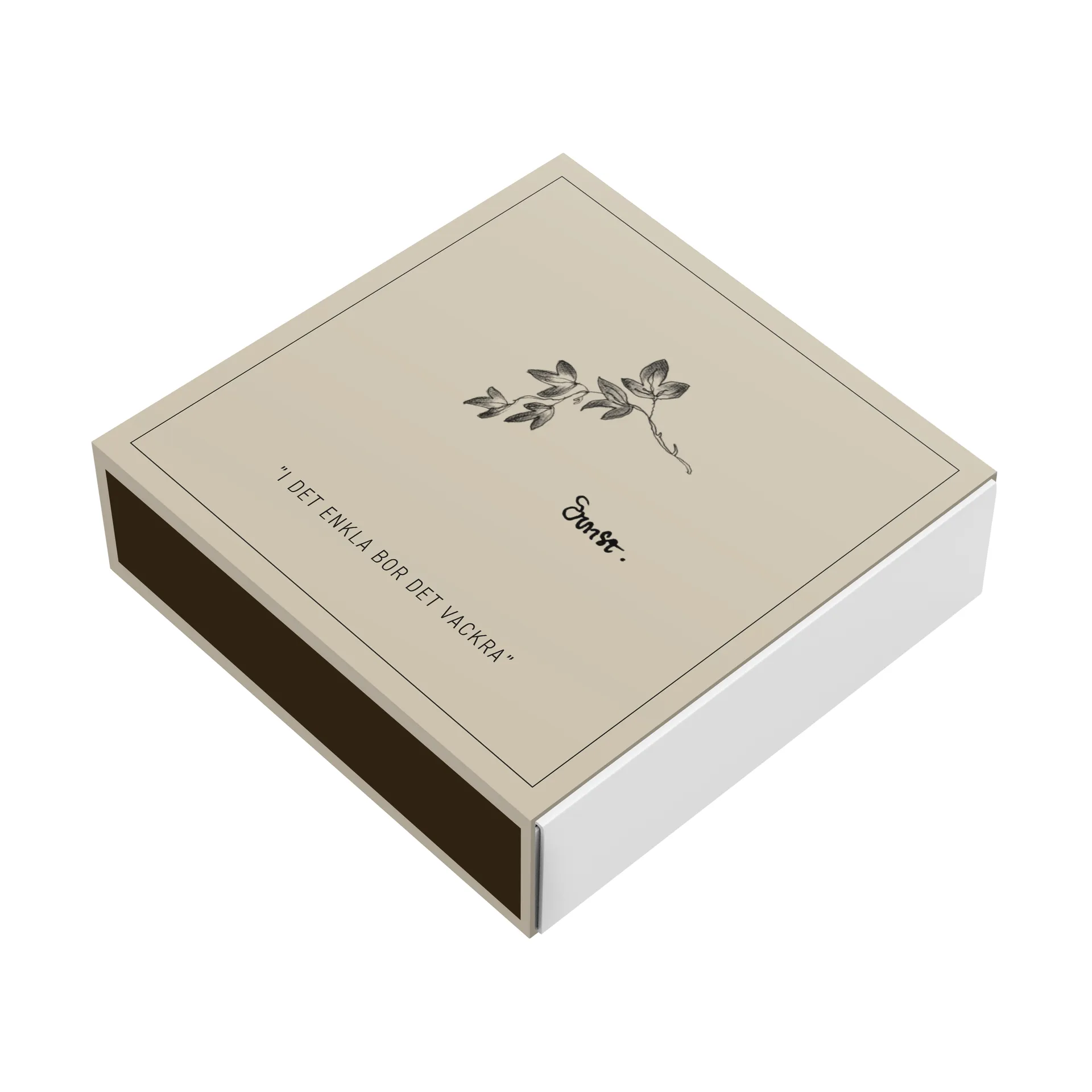 Pudełko na zapałki Ernst 11x11 cm, Gałązka ERNST