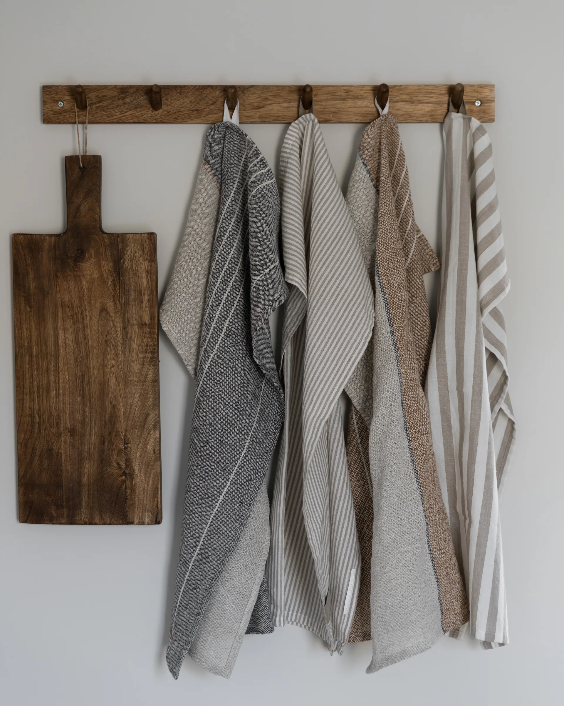 Ręcznik kuchenny półlniany Ernst 47x70 cm, Szaro-naturalny ERNST