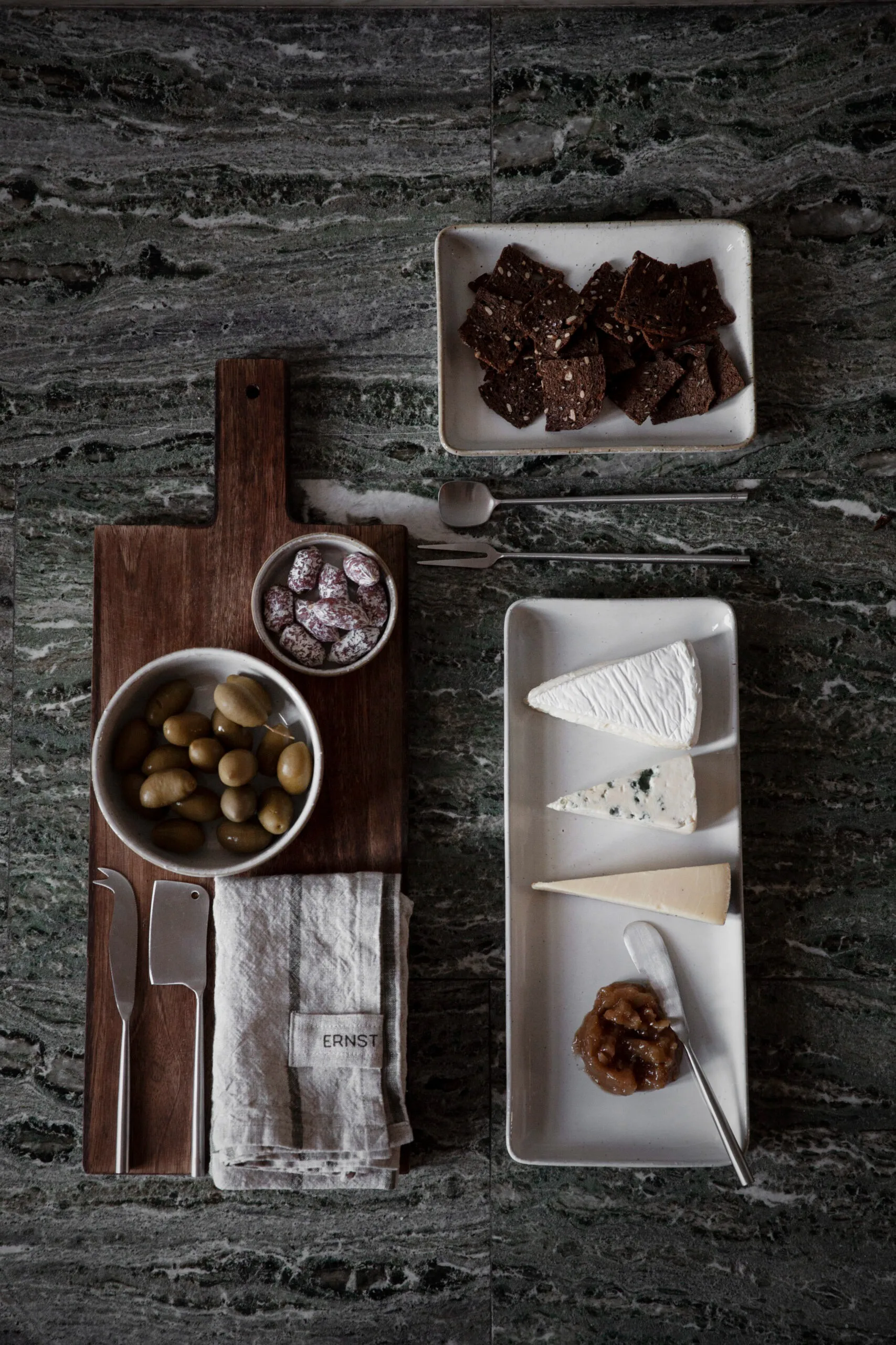 Ścierka kuchenna Ernst 47x70 cm, Naturalny-zielony ERNST