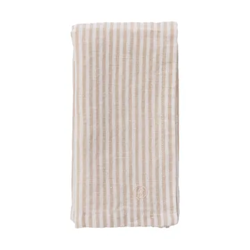 Serwetka Ernst, wąskie paski 40x40 cm - Beżowo-biała - ERNST