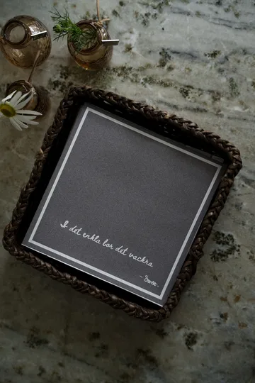 Serwetki z cytatem I det enkla Ernst, 20 szt. - Kreci brąz - ERNST