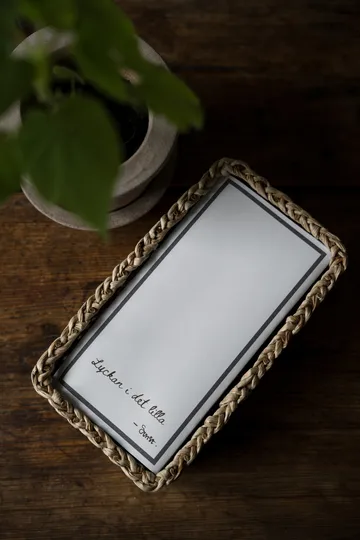 Serwetki z cytatem Lycka i det lilla Ernst, 20 szt. - Białe - ERNST