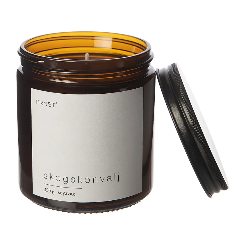 Świeczka zapachowa z pokrywką Ernst Ø9 cm, Koniczyna leśna (Convolvulus) ERNST