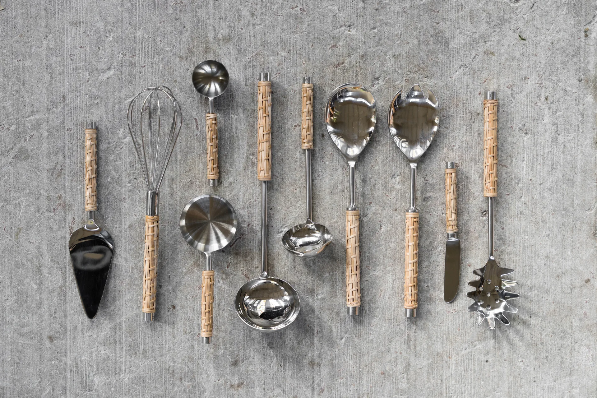 Szpatułka do ciasta Ernst , pleciony uchwyt, Trawa morska, 24,5 cm ERNST