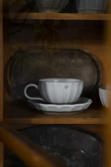 Talerzyk kamionkowy Ernst - Biały-natural, Ø17×3 cm - ERNST