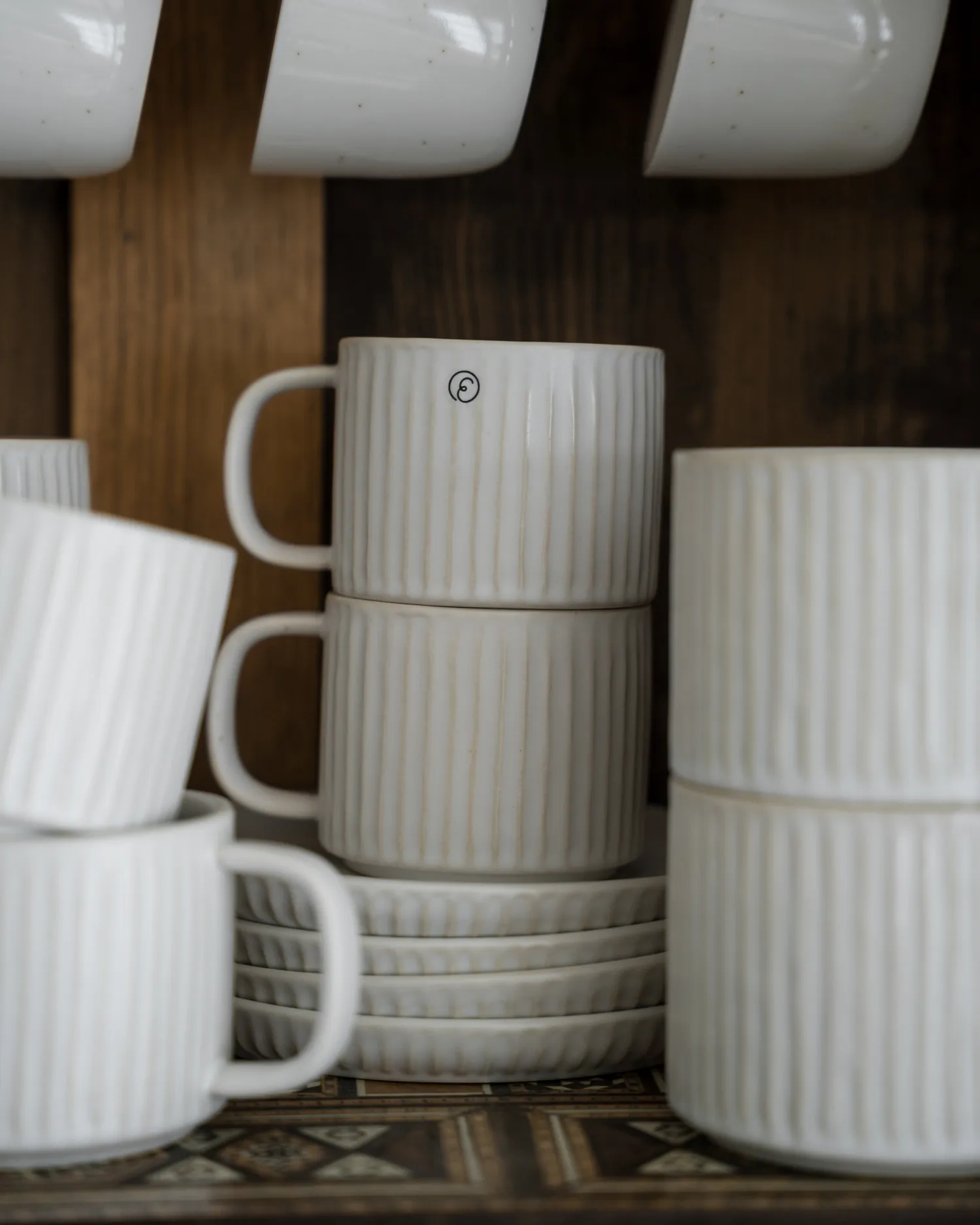 Talerzyk żebrowany Ernst Ø16 cm, Naturalna biel ERNST