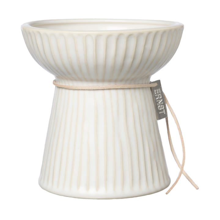 Wazon hiacynt Ernst 11 cm - karbowany, Naturalna biel ERNST