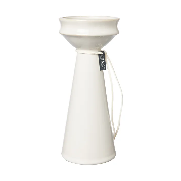 Wazon na hiacynt Ernst 20 cm - Naturalna biel - ERNST