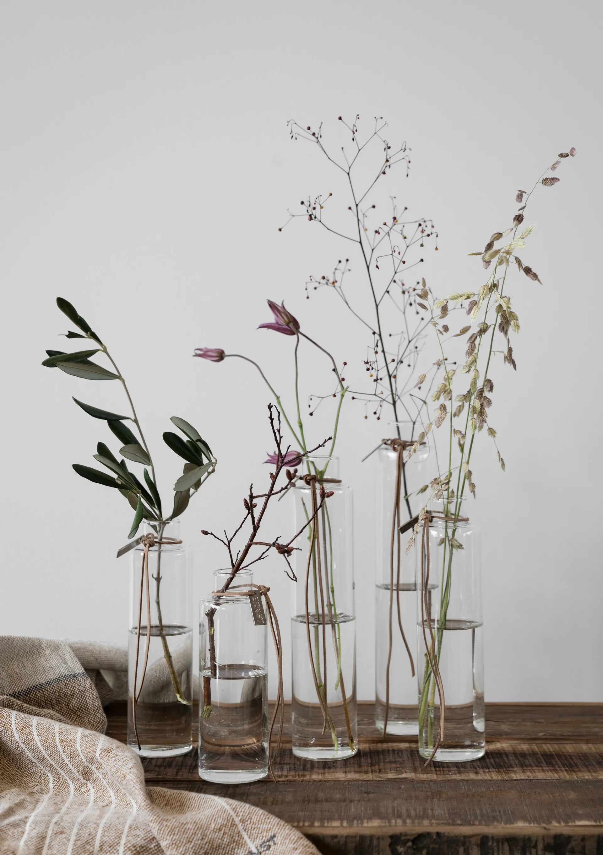 Wazon szklany Ernst Ø5 cm, W 18 cm ERNST