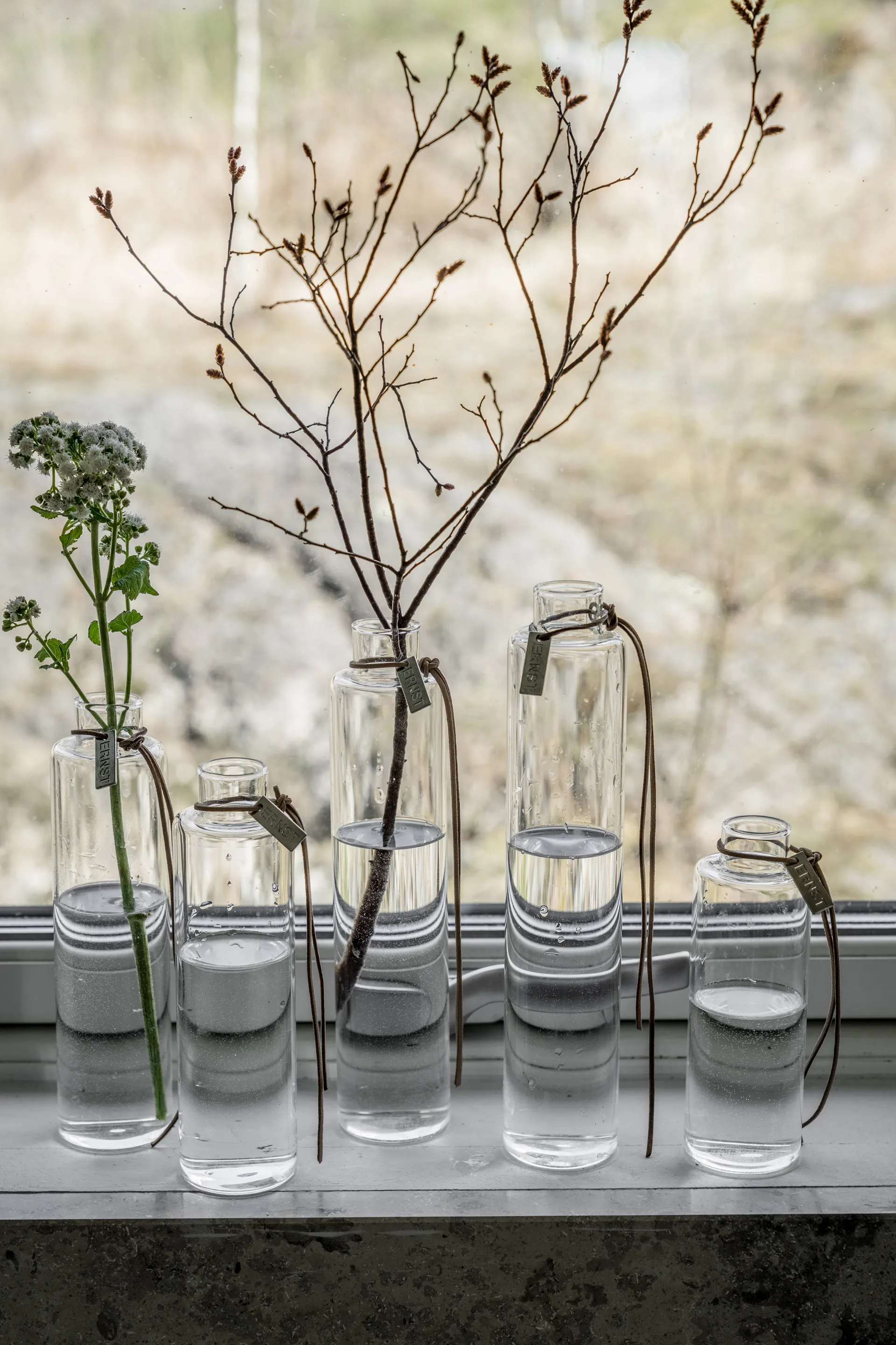 Wazon szklany Ernst Ø5 cm, W 23 cm ERNST