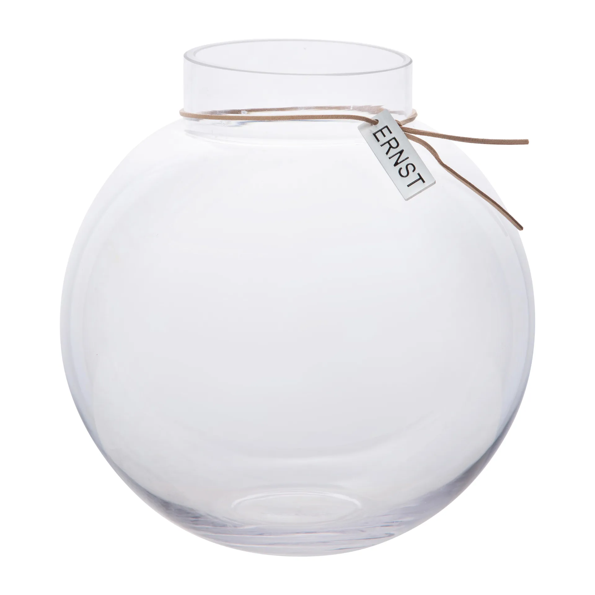 Wazon szklany Ernst H22 cm Ø 21 cm, przezroczysty ERNST