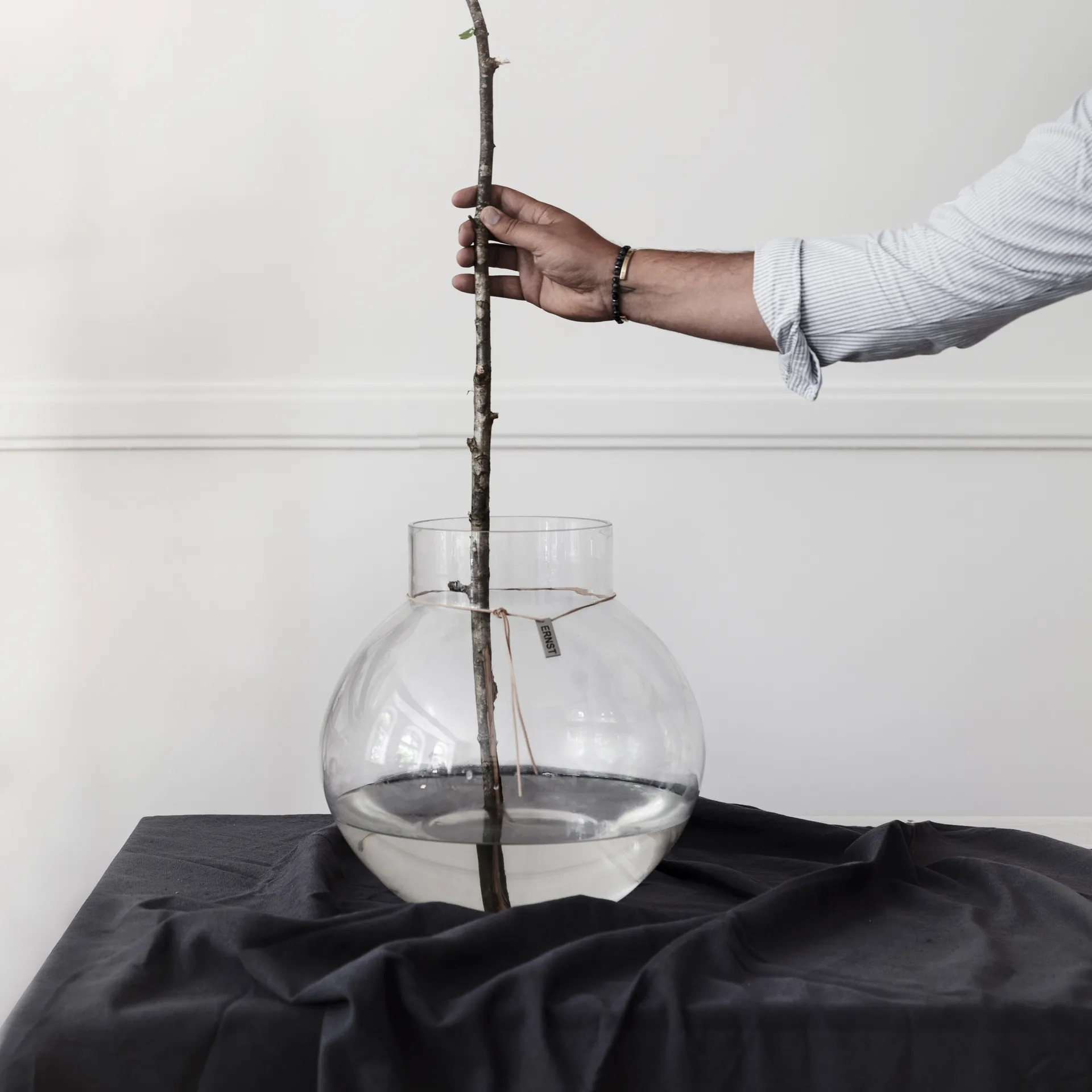 Wazon szklany Ernst H29 cm Ø30 cm, Przezroczysty ERNST