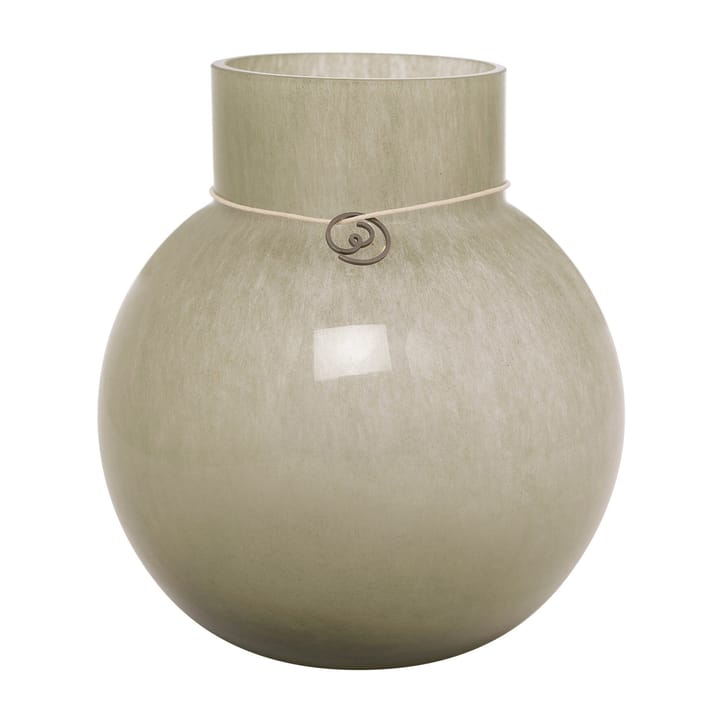 Wazon szklany Ernst, okrągły zielony - Wysokość 14 cm Ø13 cm - ERNST