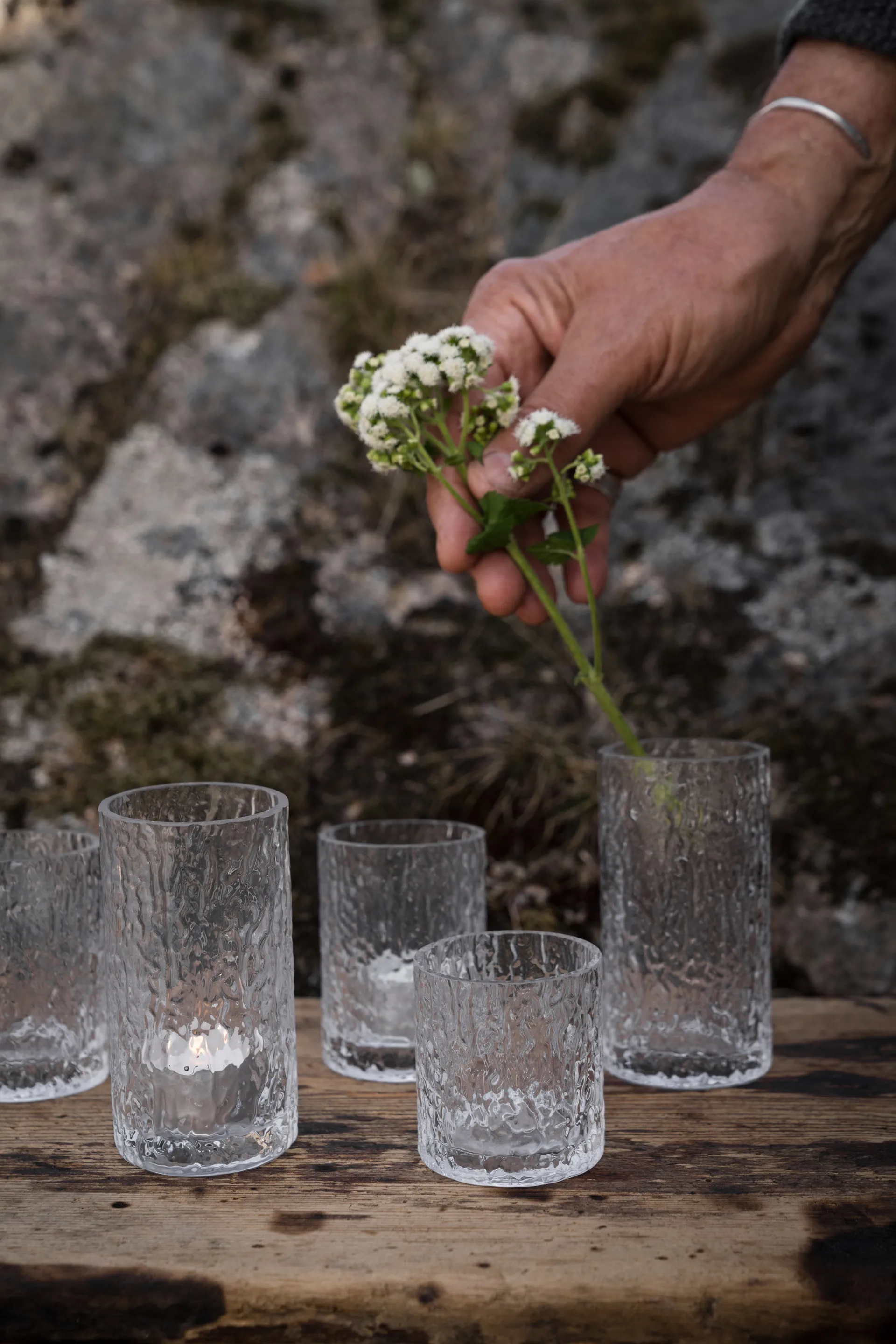 Wazon/świecznik wzorzysty Ernst, Ø5,3x6,5 cm ERNST