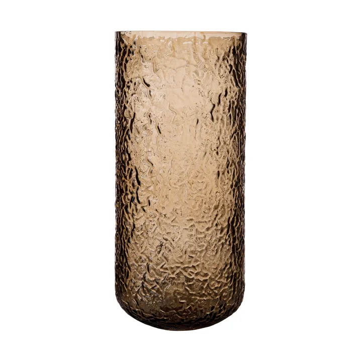 Wazon/świecznik wzorzysty Ernst - Bursztyn, Ø11×25 cm - ERNST