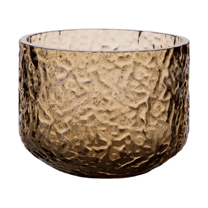 Wazon/świecznik wzorzysty Ernst - Bursztyn, Ø8x6 cm - ERNST
