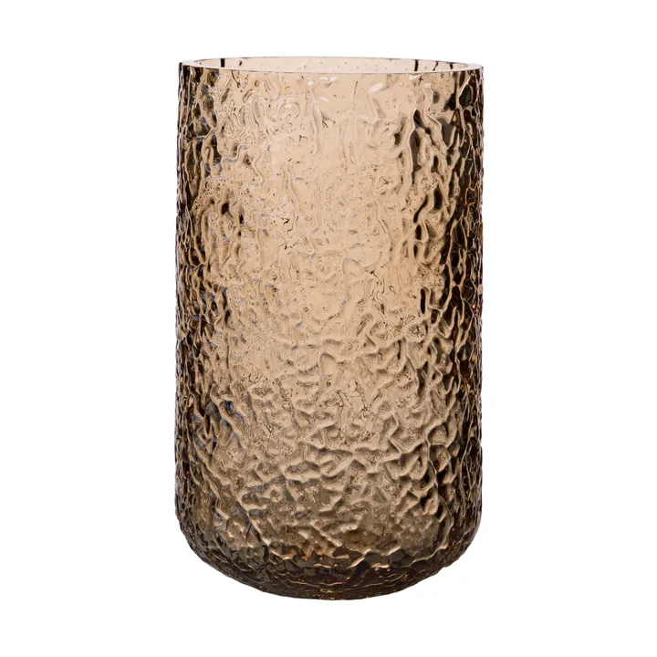 Wazon/świecznik wzorzysty Ernst - Bursztyn, Ø9×15 cm - ERNST