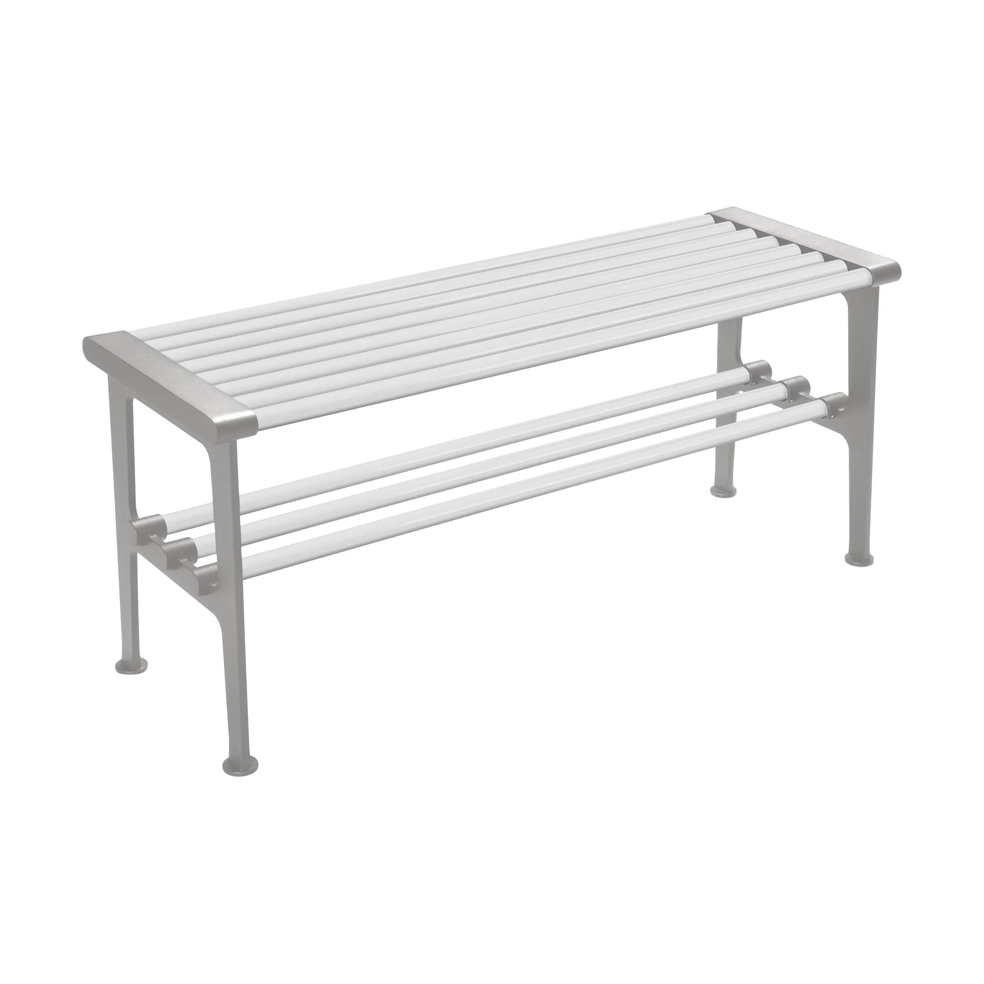 Ławka Nostalgi 100 cm, Biały-aluminium Essem Design