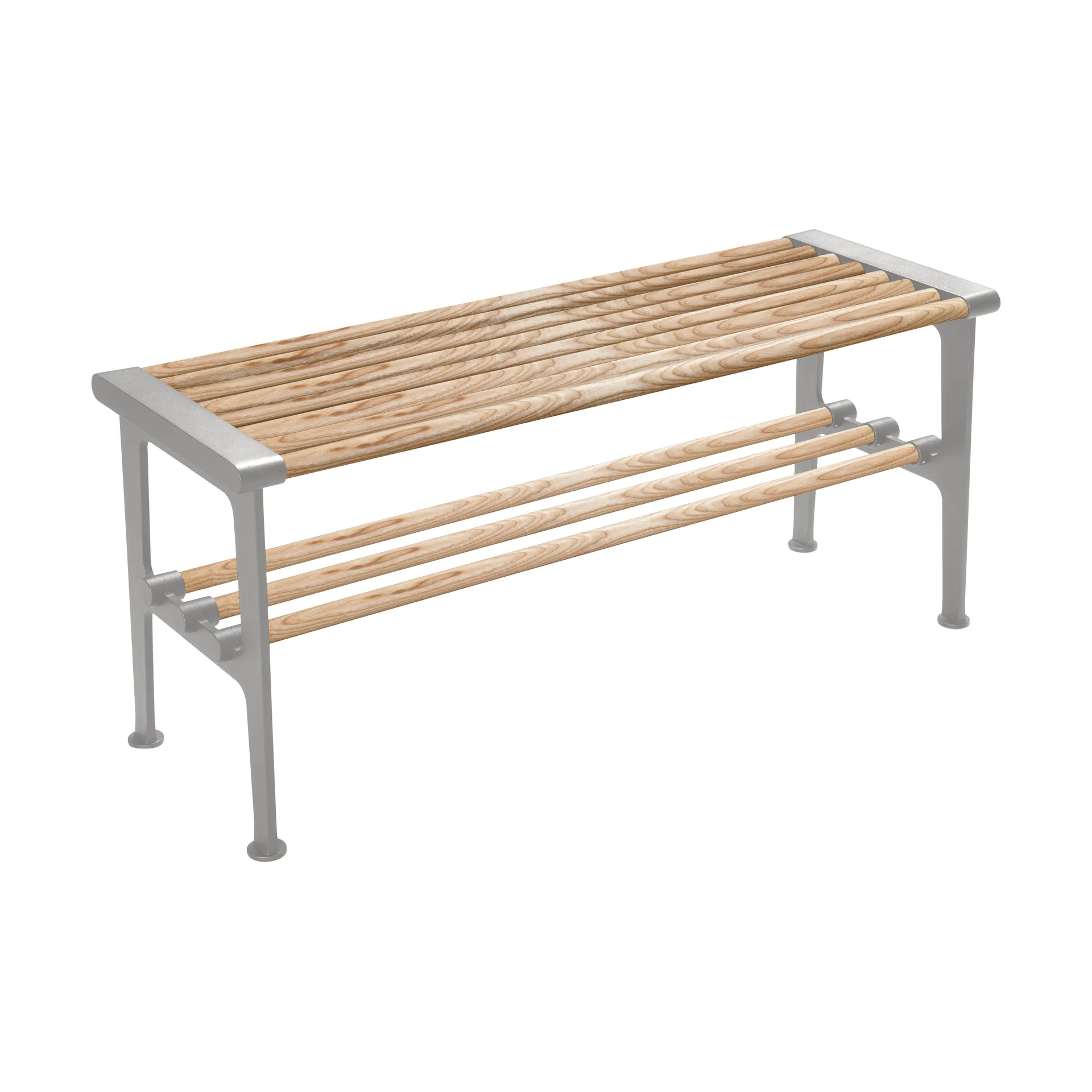 Ławka Nostalgi 100 cm, Jesion-aluminium Essem Design