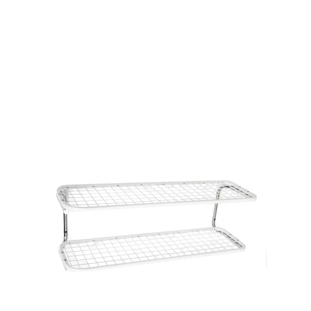 Classic 650 półka na buty, biały/chrom, 2 poziomy, 100 cm Essem Design