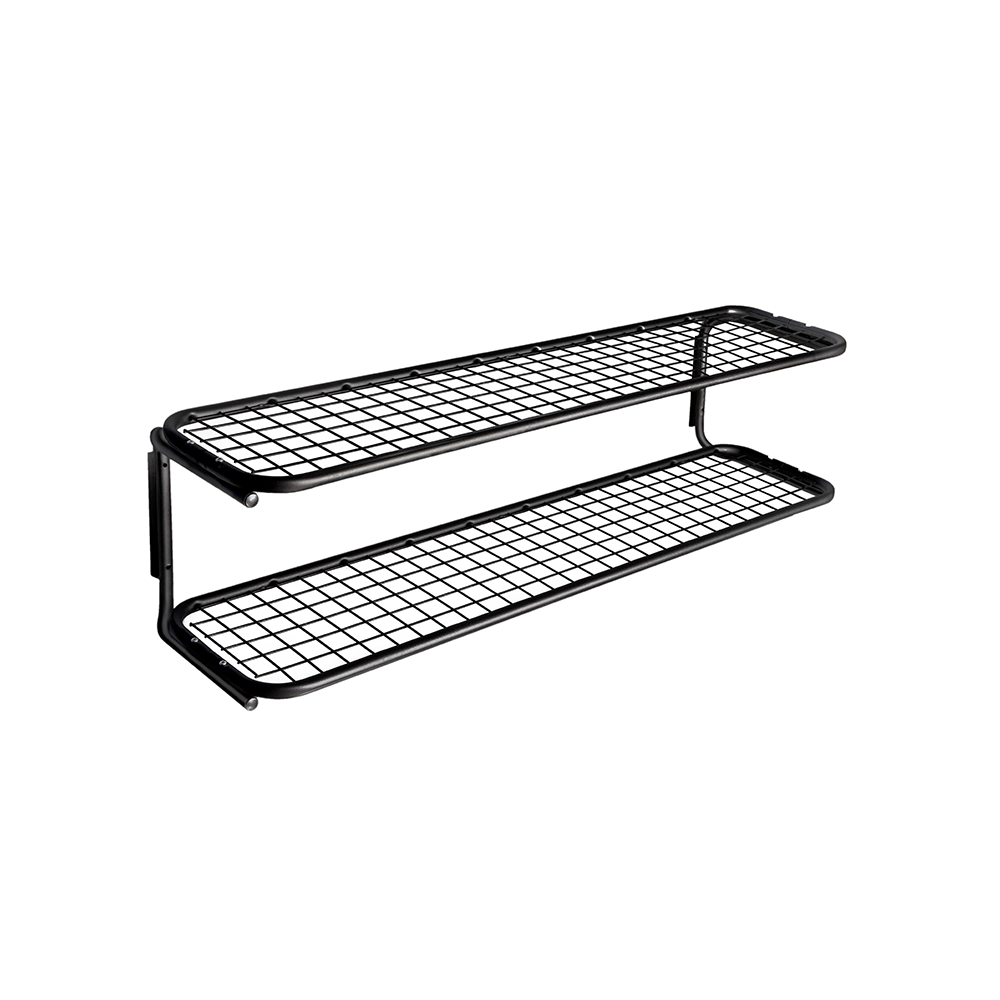 Essem Design Classic 650 półka na buty czarny/czarny, 2 poziomy, 70 cm