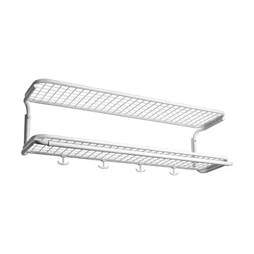Classic 650 półka na kapelusze - biały/biały, 2 poziomy, 100 cm - Essem Design