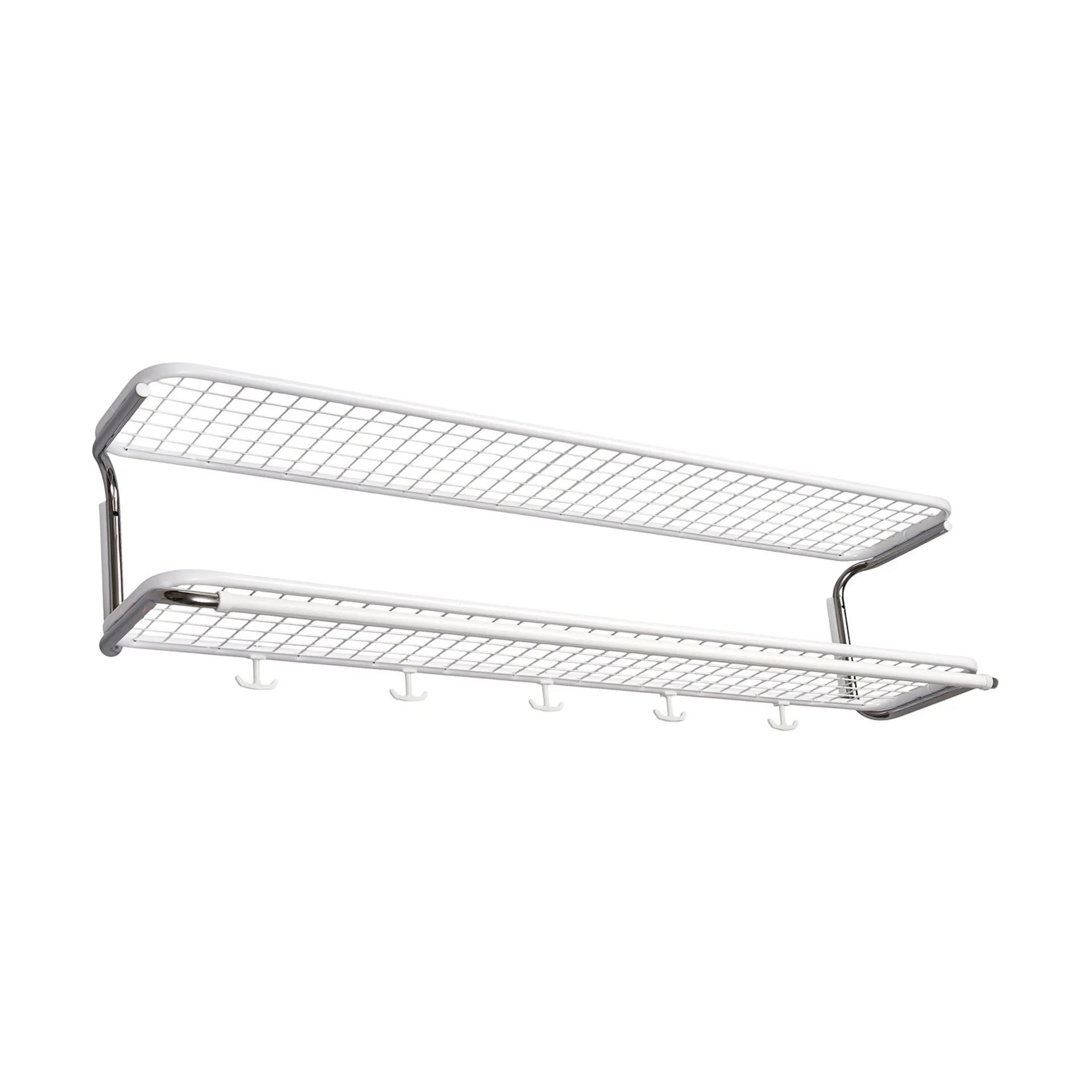 Classic 650 półka na kapelusze, biały/chrom, 2 poziomy, 120 cm Essem Design