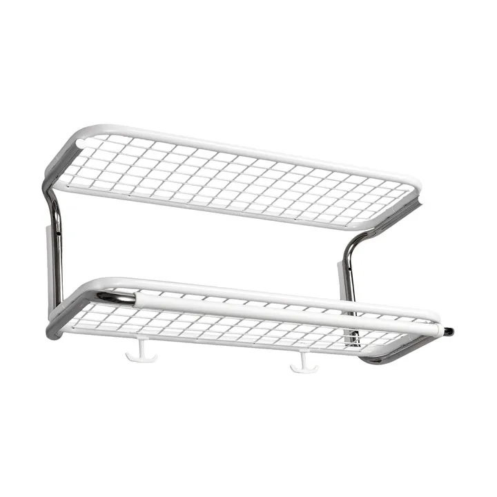 Classic 650 półka na kapelusze - biały/chrom, 2 poziomy, 60 cm - Essem Design