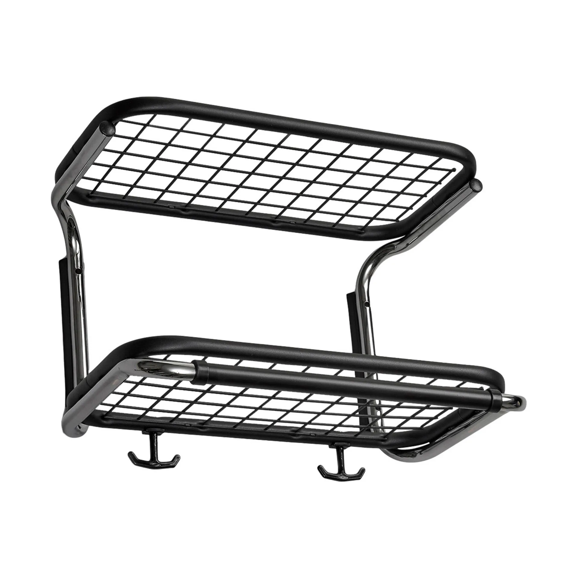 Classic 650 półka na kapelusze, czarny/chrom, 2 poziomy, 40 cm Essem Design