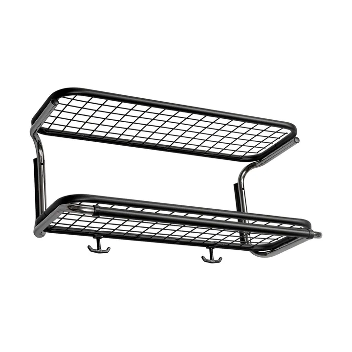 Classic 650 półka na kapelusze - czarny/chrom, 2 poziomy, 60 cm - Essem Design