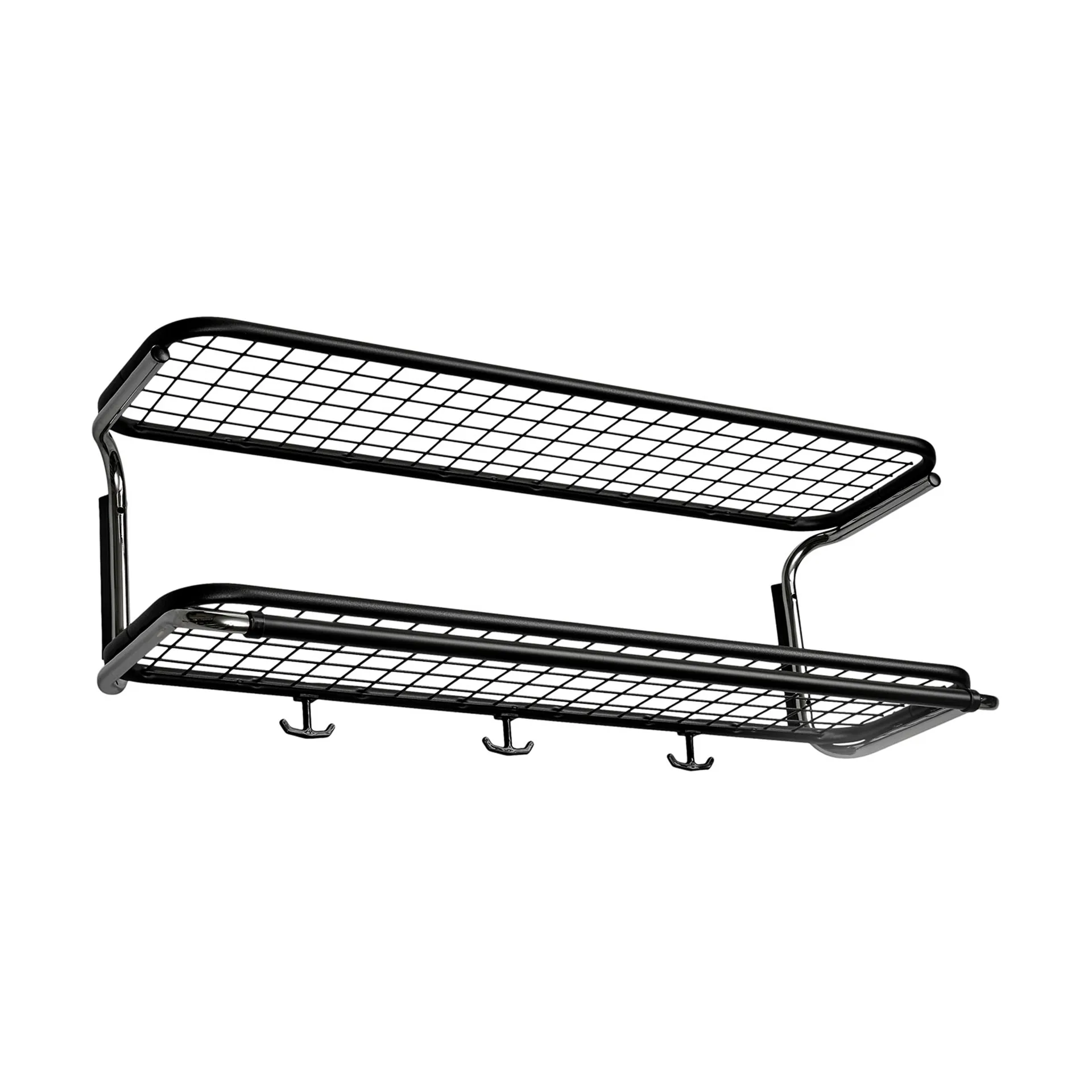 Classic 650 półka na kapelusze, czarny/chrom, 2 poziomy, 70 cm Essem Design