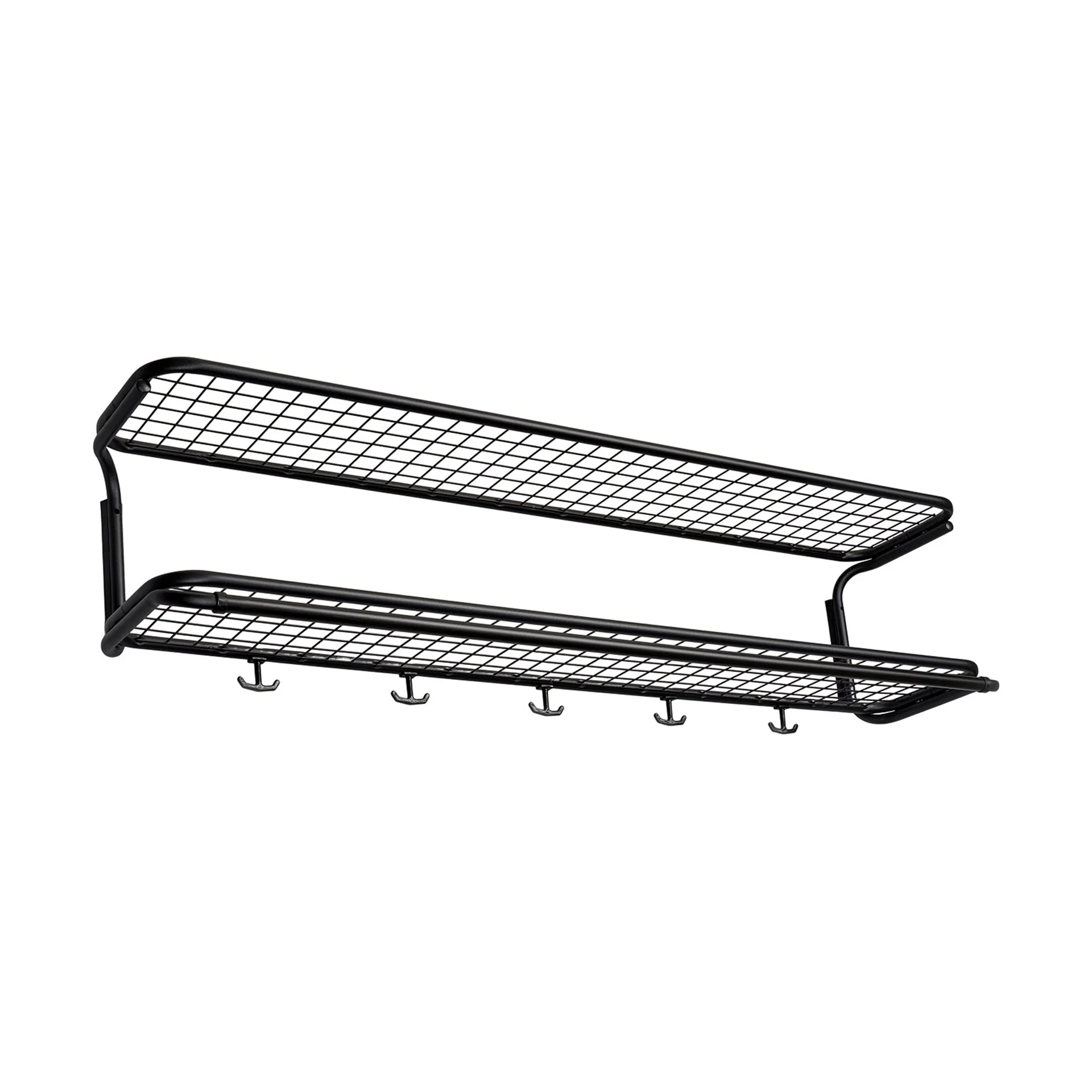 Classic 650 półka na kapelusze, czarny/czarny, 2 poziomy, 120 cm Essem Design