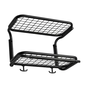 Classic 650 półka na kapelusze - czarny/czarny, 2 poziomy, 40 cm - Essem Design