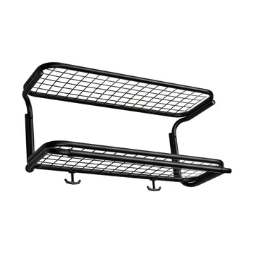 Classic 650 półka na kapelusze - czarny/czarny, 2 poziomy, 50 cm - Essem Design