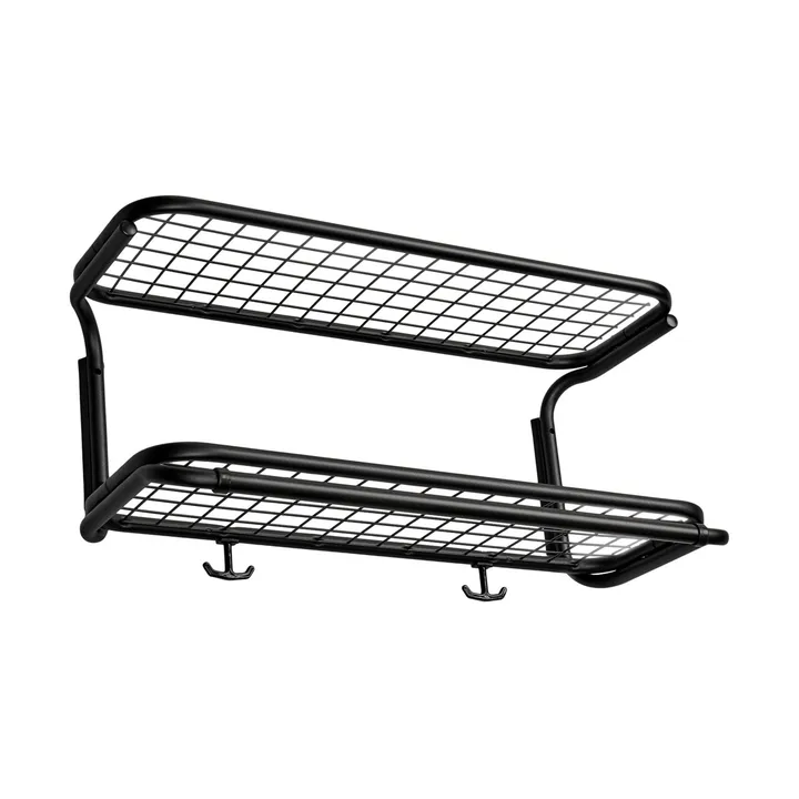 Classic 650 półka na kapelusze - czarny/czarny, 2 poziomy, 50 cm - Essem Design