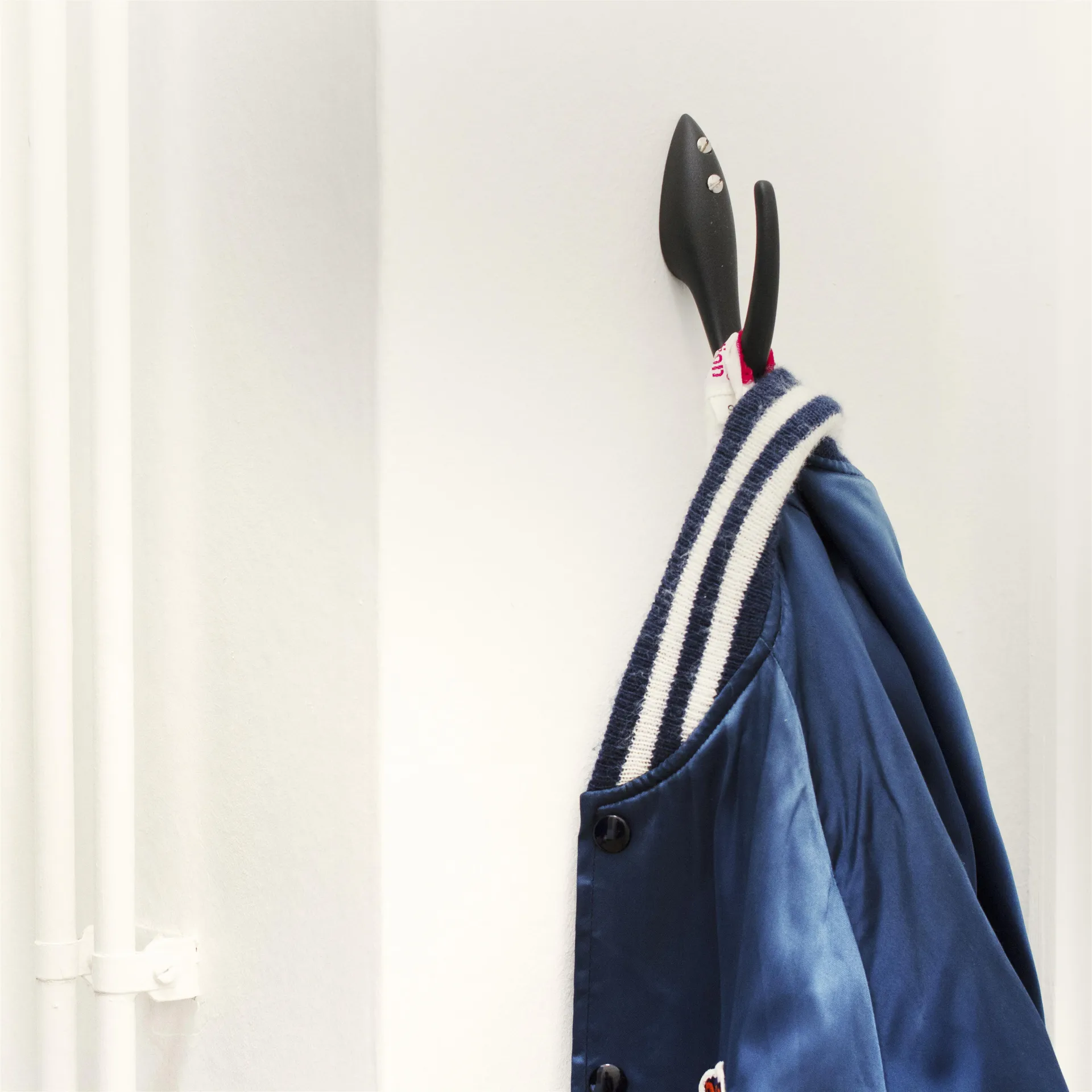 Hak na płaszcze Papa, czarny, struktura Essem Design