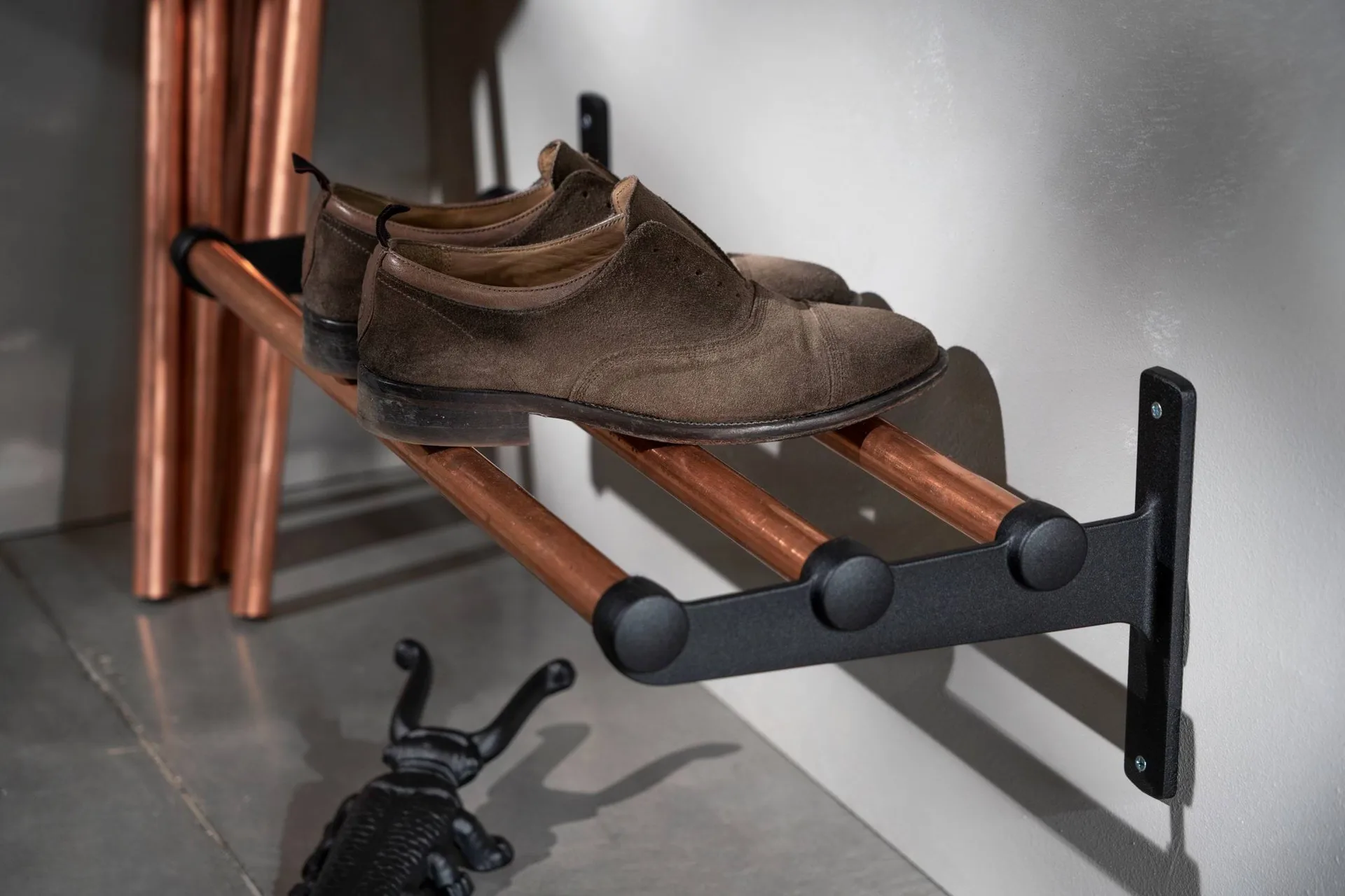 Nostalgi półka na kapelusze, półka na buty, Biały-jesion, 100 cm Essem Design
