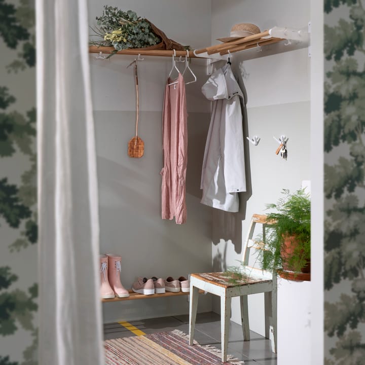 Nostalgi półka na kapelusze, półka na buty, dąb, biały Essem Design
