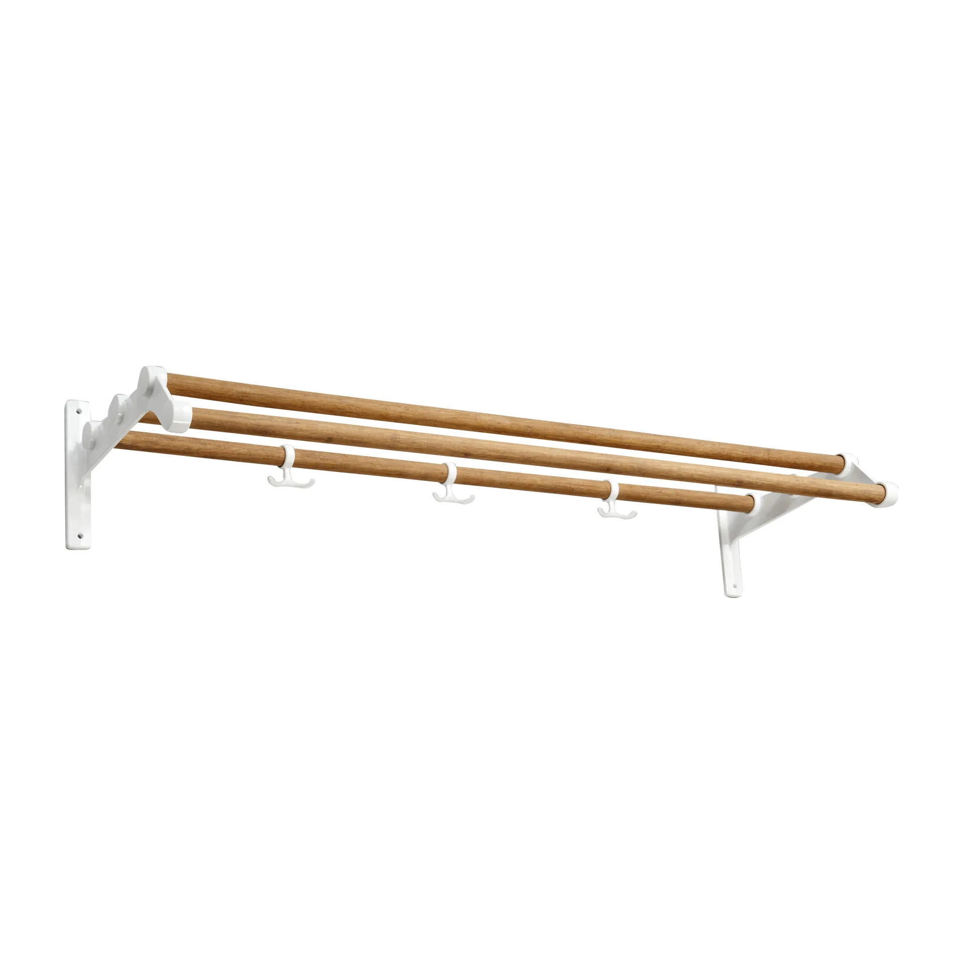 Nostalgia 291 półka na kapelusze 100 cm, Bambus-biały Essem Design