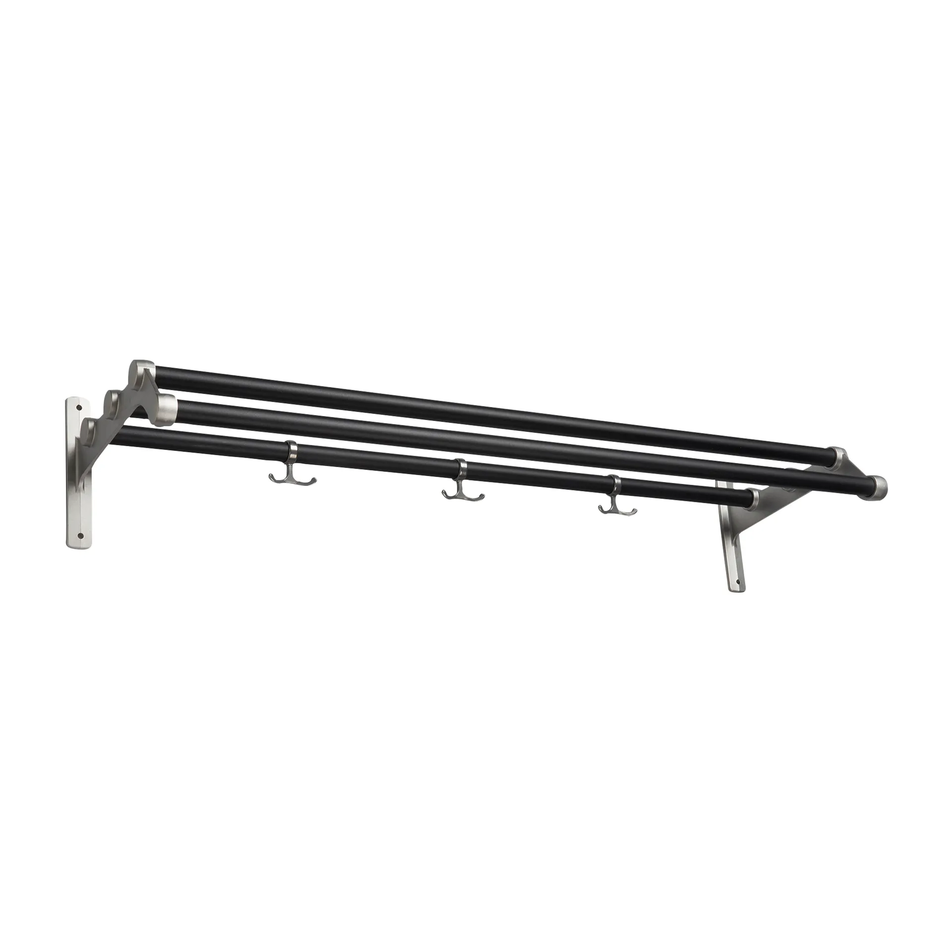 Nostalgia 291 półka na kapelusze 100 cm, Czarne aluminium Essem Design